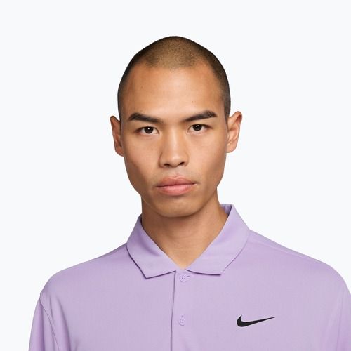 Herren-Tennisshirt Nike Court Dri-Fit Polo Solid violet mist/black