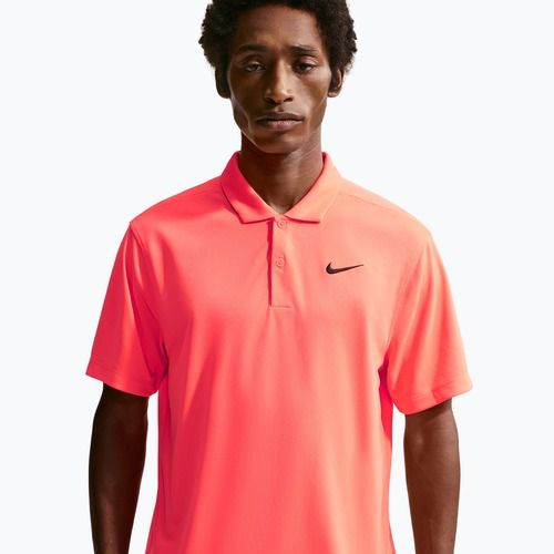 Herren-Tennisshirt Nike Court Dri-Fit Polo Solid hot lava/black