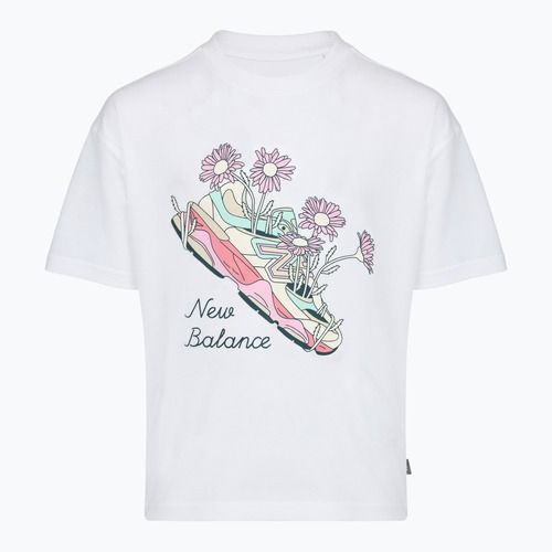 Kinder-Set New Balance Floral Shoe Graphic Tee and Legging nb bright white