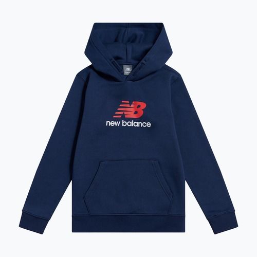 Kinder-Sweatshirt New Balance BB Stacked Logo Hoodie nb navy