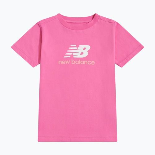 Kinder-Shirt New Balance Jersey Stacked Logo Tee pink satin
