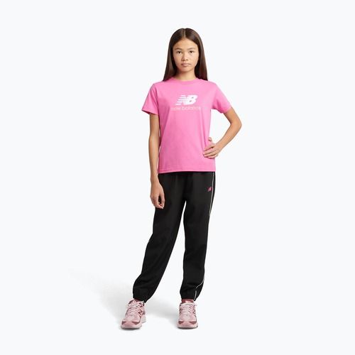 Kinder-Shirt New Balance Jersey Stacked Logo Tee pink satin