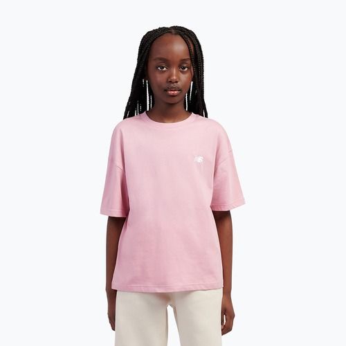 Kinder-Shirt New Balance Jersey Small Logo Tee pink taffy