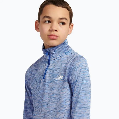Kinder-Sweatshirt New Balance Athletics Quarter Zip Funnel blue gemstone