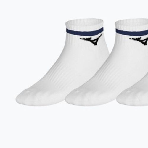 Socken Mizuno Training Mid With Line 3 pairs white/ultramarine
