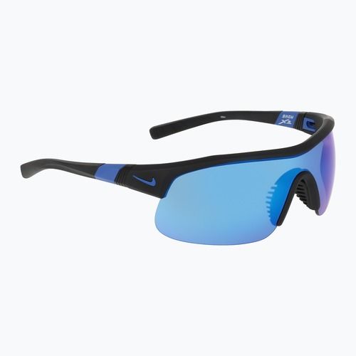 Sonnenbrille Nike Show X1 matte black/blue mirror