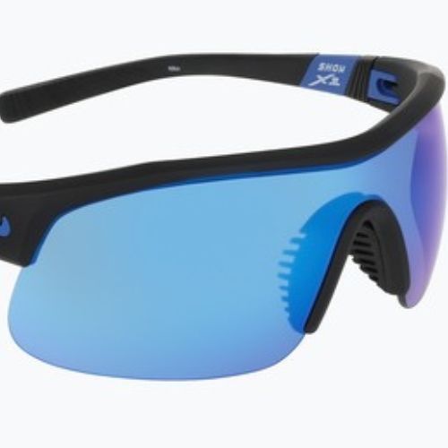 Sonnenbrille Nike Show X1 matte black/blue mirror