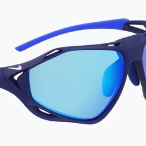 Sonnenbrille Nike Zeus Rise matte void blue/blue mirror