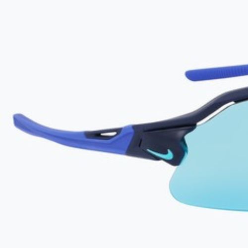 Sonnenbrille Nike Flyfree Shield P matte obsidian/polar blue mirror/road