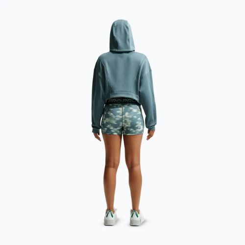 Damen-Trainingssweatshirt Nike Pro Therma-Fit Hoodie mineral slate/white