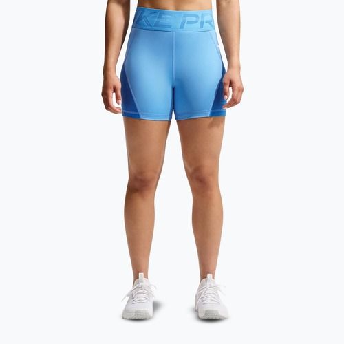 Damen-Shorts Nike Pro Sculpt High Waisted 5" Biker university blue/light photo blue/white