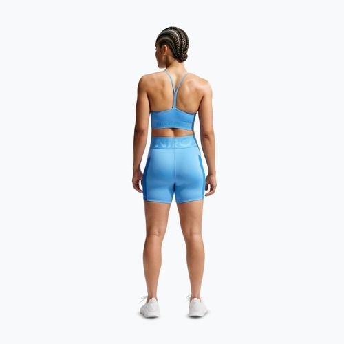 Damen-Shorts Nike Pro Sculpt High Waisted 5" Biker university blue/light photo blue/white