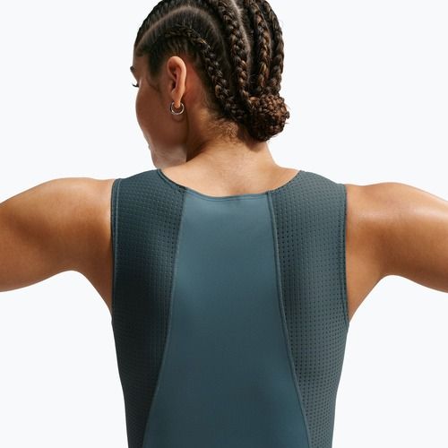 Damen-Trainingsshirt Nike Pro Dri-Fit mineral slate/faded spruce/white