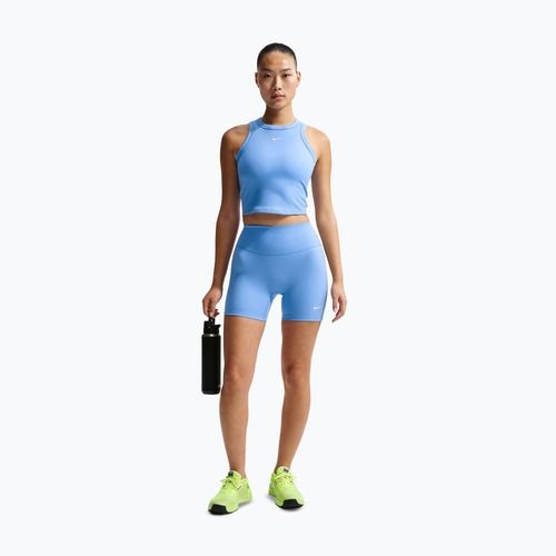Damen-T-Shirt Nike One Fitted Dri-Fit Cropped Tank thunder university blue/white