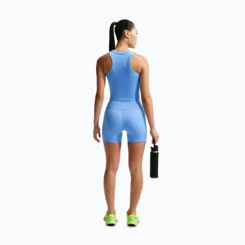 Damen-T-Shirt Nike One Fitted Dri-Fit Cropped Tank thunder university blue/white