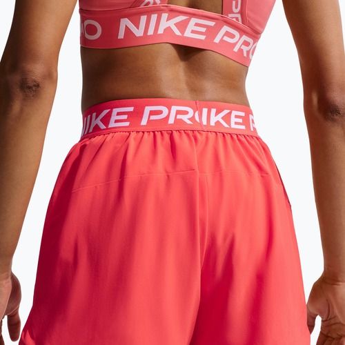 Damen Trainingsshorts Nike Pro 2in1 light crimson/white