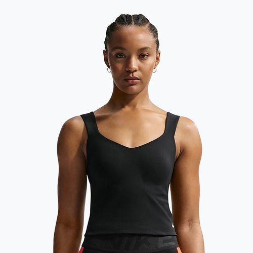 Damen-Trainingsshirt Nike Pro Sculpt Medium Support Padded Tank black/white