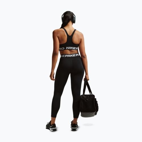 Sport-BH Nike Pro Light Support Non Padded black/white/metallic silver
