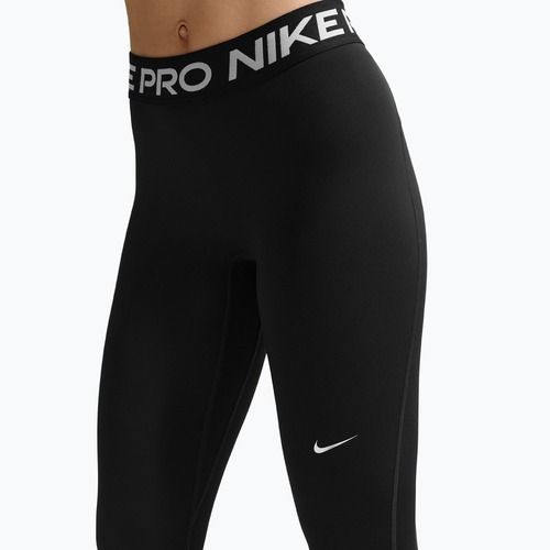 Damenleggings Nike Pro Mid-Rise Full black/white