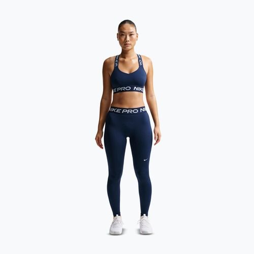 Damenleggings Nike Pro Mid-Rise Full midnight navy/white