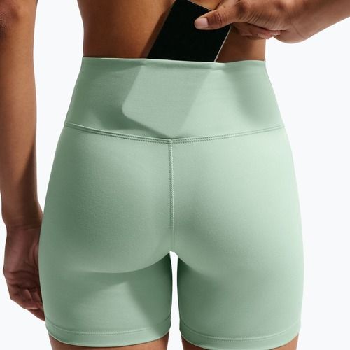 Damen-Shorts Nike One High-Waisted Biker 5" steam/white