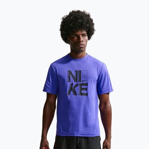 Trainings-T-Shirt Herren Nike Hyverse Dri-Fit Persian violet/black
