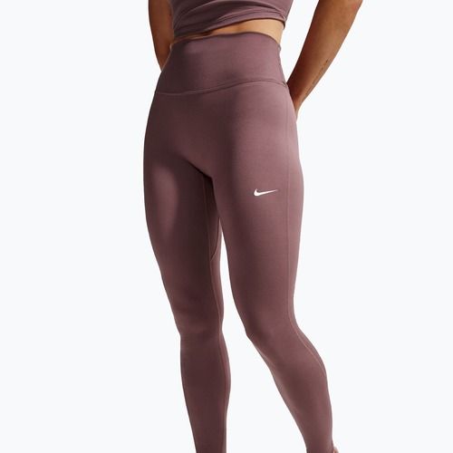 Damenleggings Nike One Seamless Front High-Waisted tattoo/white