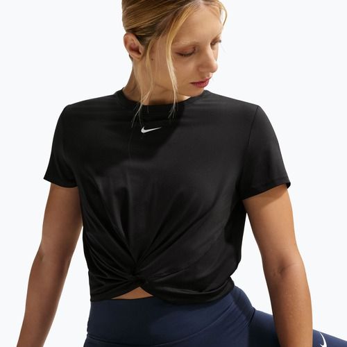 Damen-T-Shirt Nike One Classic Twist Dri-Fit black/white