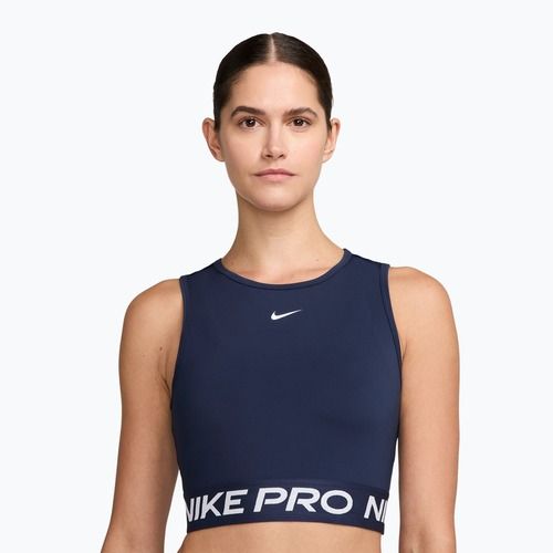 Damentrainingstop Nike Pro Dri-Fit midnight navy/white