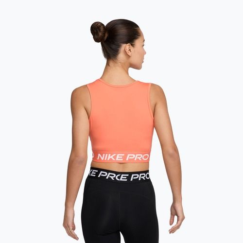 Damentrainingstop Nike Pro Dri-Fit crimson bliss/white