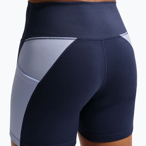 Damen-Shorts Nike One High Waisted Biker 5" midnight navy/hydrogen blue/white