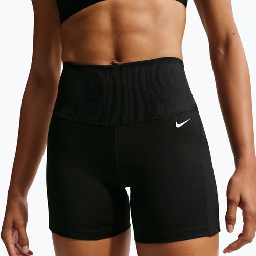 Damen-Shorts Nike One High Waisted Biker 5" black/black/white