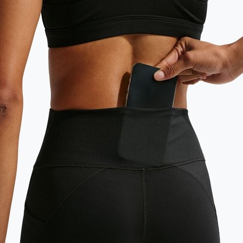 Damen-Shorts Nike One High Waisted Biker 5" black/black/white
