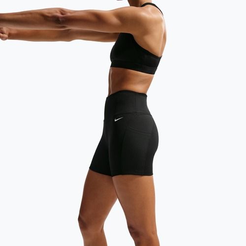 Damen-Shorts Nike One High Waisted Biker 5" black/black/white