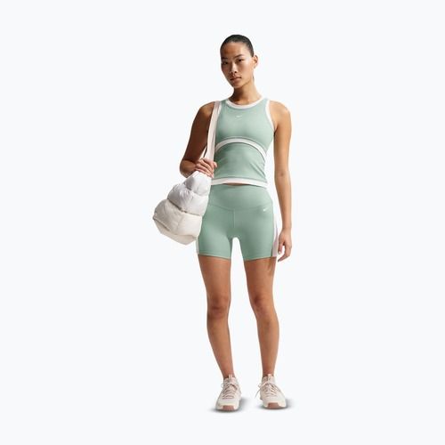 Damen-Shorts Nike One High Waisted Biker 5" steam/white/white