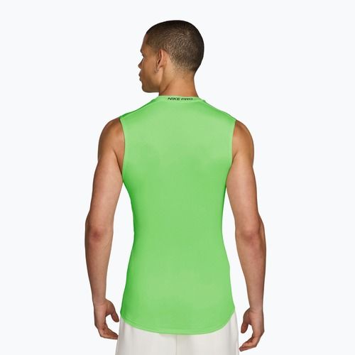 Trainings-T-Shirt Herren Nike Pro Dri-Fit Tight Sleeveless Fitness green strike/black