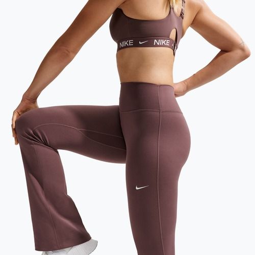 Damenleggings Nike One High Waisted Flared tattoo/white
