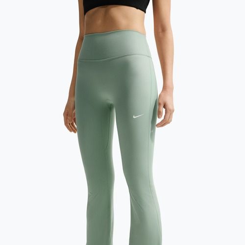 Damenleggings Nike One High Waisted Flared steam/white