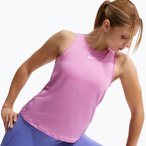 Damen-Trainingsshirt Nike One Classic Dri-Fit light magenta/white
