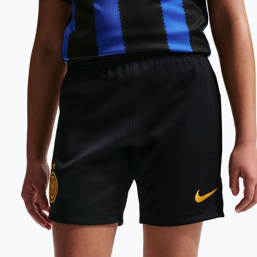 Kinder-Fußballshorts Nike Inter Milan Dri-Fit Stadium Home black/university gold