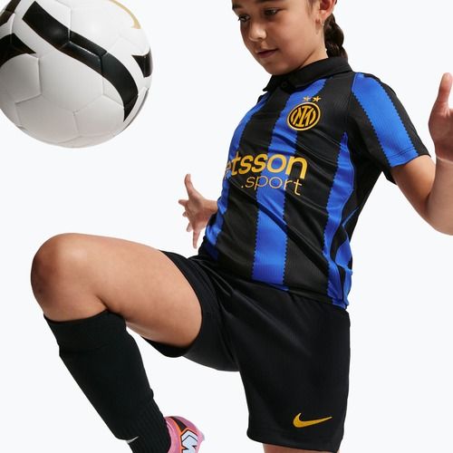 Kinder-Fußballshorts Nike Inter Milan Dri-Fit Stadium Home black/university gold