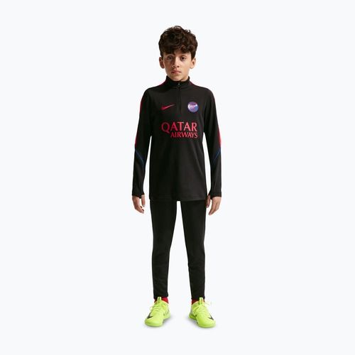 Kinder Fußballtrikot Nike Paris Saint-Germain Strike Dri-Fit Soccer Knit Drill Top black/global red/global red