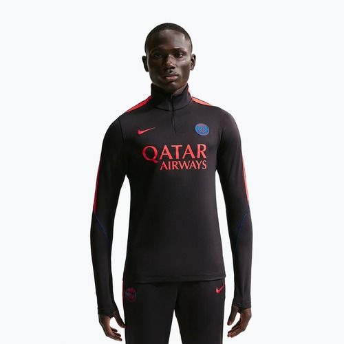 Herren-Fußballtrikot Nike Paris Saint-Germain Strike Dri-Fit Soccer Knit Drill Top black/global red/global red
