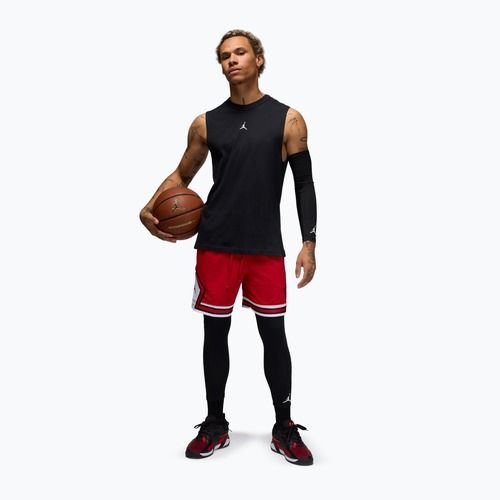 Herren-Basketballshorts Jordan Mesh Diamond 4" gym red/white/black