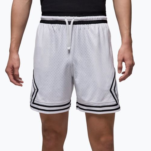 Herren-Basketballshorts Jordan Mesh Diamond 4" white/black/black