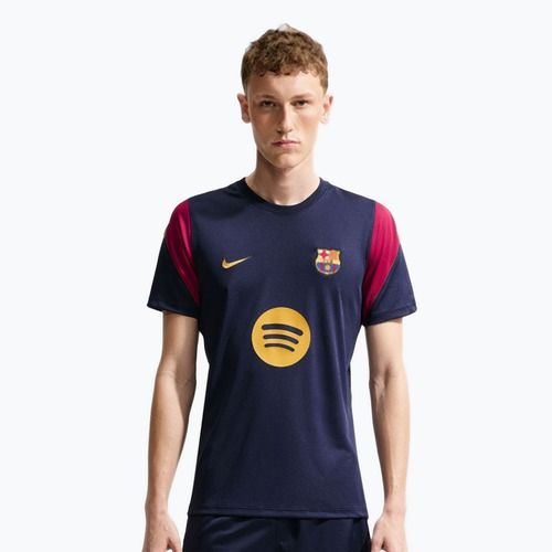 Herren-Fußballtrikot Nike FC Barcelona Strike Soccer Dri-Fit blackened blue/noble red/mineral yellow