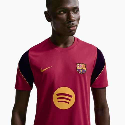 Herren-Fußballtrikot Nike FC Barcelona Strike Soccer Dri-Fit noble red/blackened blue/mineral yellow