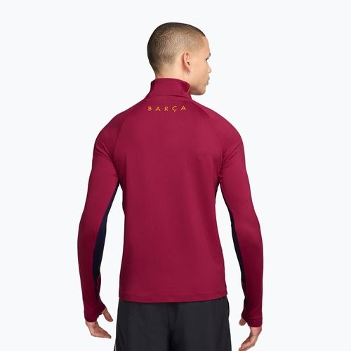 Herren-Fußballtrikot Nike FC Barcelona Strike Soccer Drill Top noble red/mineral yellow/mineral yellow
