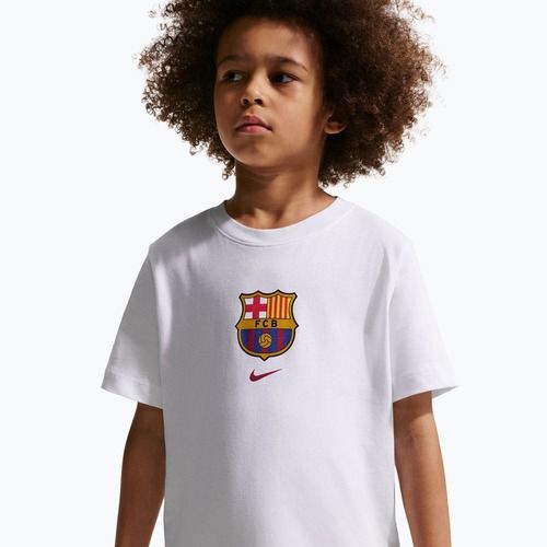 Kinder-Shirt Nike FC Barcelona Soccer white
