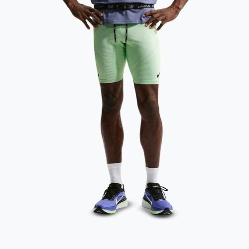 Herren-Trainingsleggings Nike AeroSwift Dri-Fit ADV 1/2 Tights lime blast/steam/light silver/black